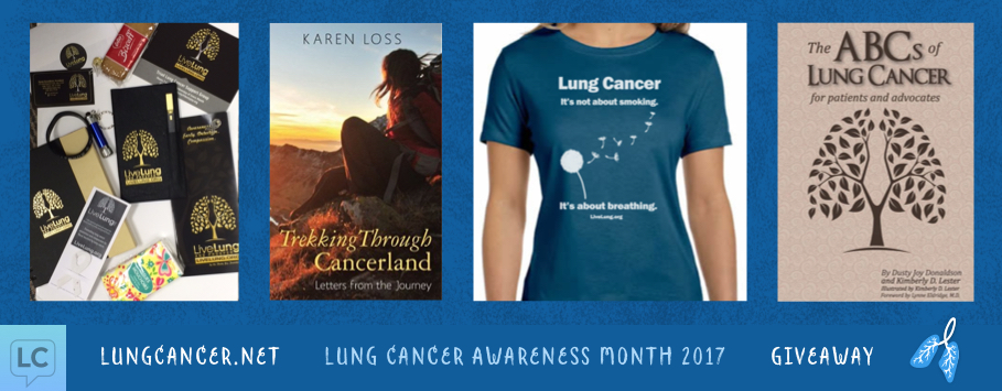 Lung cancer awareness month giveaway