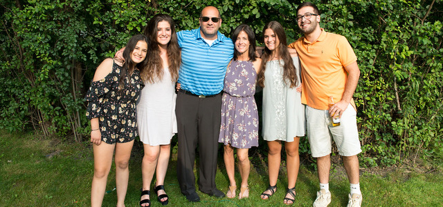 The author, Jill Feldman, with her family