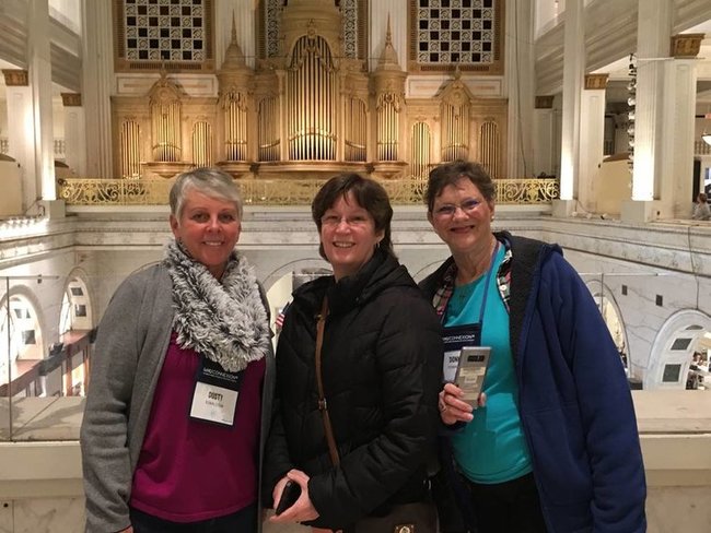 Lung cancer advocates Dusty, Karen, and Donna.