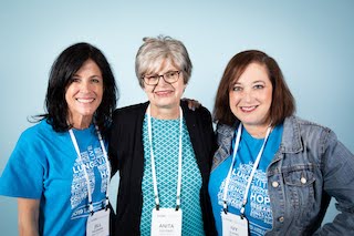 Anita with fellow advocates Jill and Ivy