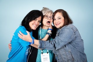 Anita with fellow advocates Jill and Ivy