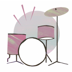 A drum kit